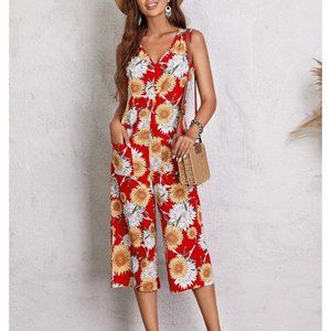 Sale 🎉NEW Floral Print V Neck Jumpsuit